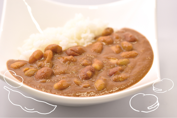 豆たっぷりのカレー